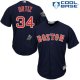 Boston Red Sox #34 David Ortiz Navy Blue New Cool Base 2018 World Series Stitched MLB Jersey