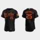 Men's Baltimore Orioles #25 Anthony Santander 30th Anniversary Black Flex Base MLB Jersey