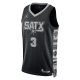 Unisex San Antonio Spurs Keldon Johnson Jordan Brand Black Swingman Jersey - Statement Edition