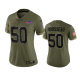 Women's Buffalo Bills Gregory Rousseau #50 Olive 2022 Salute To Service Limited Jersey