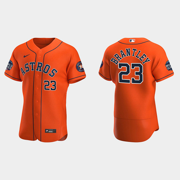 Michael Brantley Houston Astros 2021 World Series MLB Flexbase Jersey - Orange