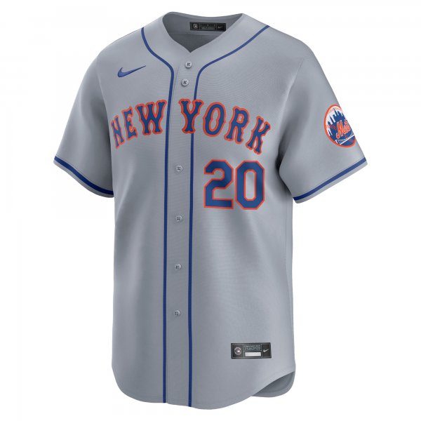 Men's New York Mets Pete Alonso Nike Gray Away Limited Player Jersey