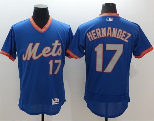 New York Mets #17 Keith Hernandez Royal/Gray Flexbase Collection Cooperstown Stitched MLB Jersey