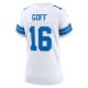 Women's Detroit Lions Jared Goff Nike White Game Jersey