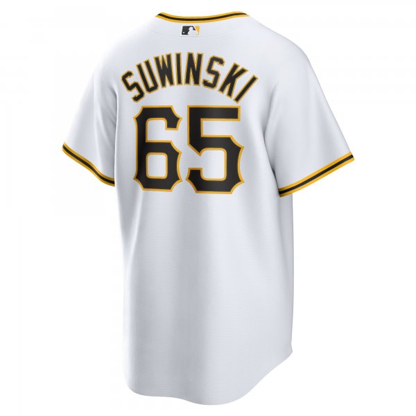 Men's Pittsburgh Pirates Jack Suwinski Nike White Home Replica Jersey