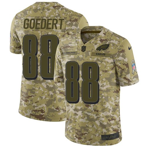 Nike Philadelphia Eagles #88 Dallas Goedert Camo Youth Stitched NFL Limited 2018 Salute to Service Jersey