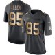 Nike Washington Redskins #95 Jonathan Allen Black Men's Stitched NFL Limited Gold Salute To Service Jersey