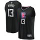 Youth LA Clippers Paul George Fanatics Black 2020/21 Fast Break Player Jersey - Statement Edition