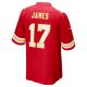 Men's Kansas City Chiefs Richie James Nike Red Game Jersey