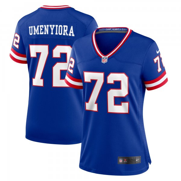 Women's New York Giants Osi Umenyiora Nike Royal Classic Retired Player Game Jersey