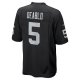 Men's Las Vegas Raiders Divine Deablo Nike Black Player Game Jersey