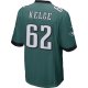 Men's Philadelphia Eagles Jason Kelce Nike Midnight Green Game Jersey