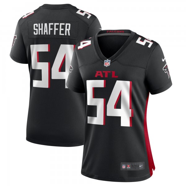 Women's Atlanta Falcons Justin Shaffer Nike  Black  Game Jersey