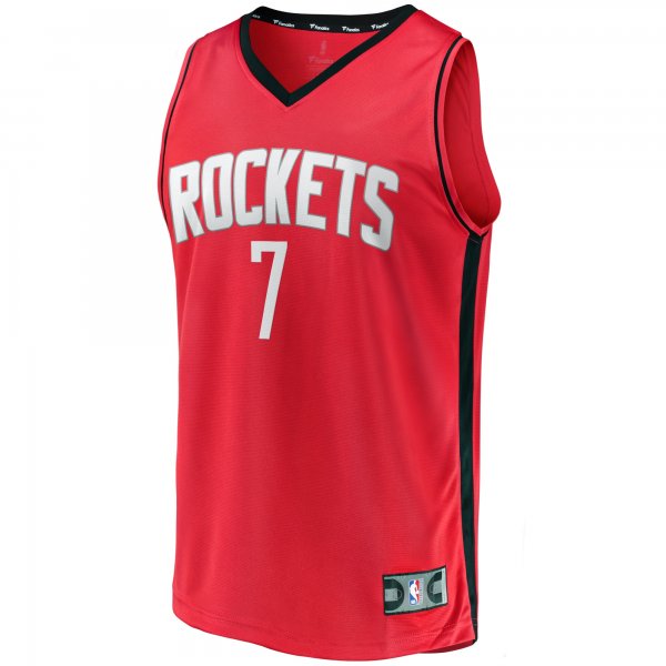 Men's Houston Rockets Cam Whitmore Fanatics Red Fast Break Replica Player Jersey - Icon Edition