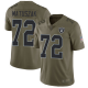 Men's #72 John Matuszak Limited Olive NFL Las Vegas Raiders 2017 Salute to Service Jersey