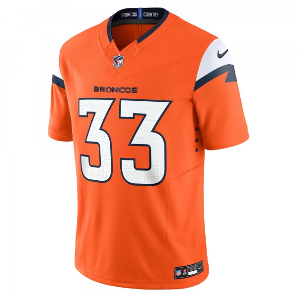 Men's Denver Broncos Javonte Williams Nike Orange Vapor F.U.S.E. Limited Jersey