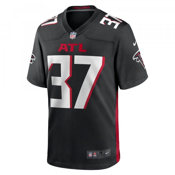 Men's Atlanta Falcons DeMarcco Hellams Nike  Black Team Game Jersey