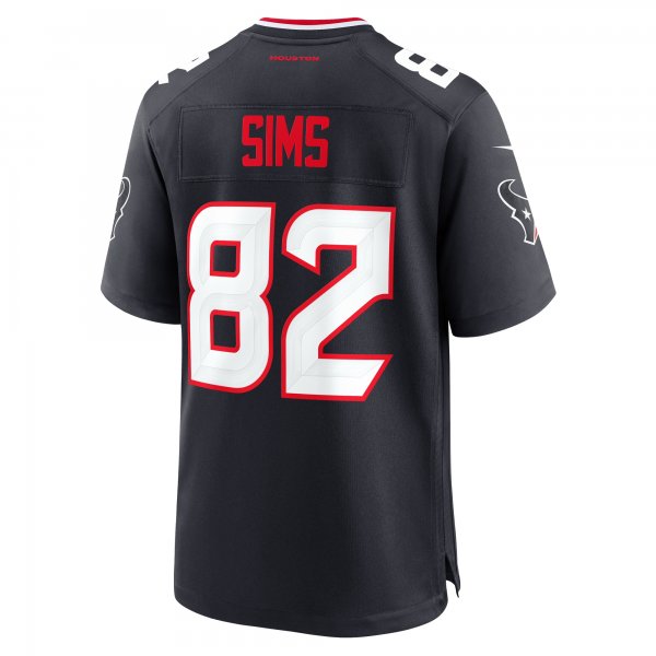 Men's Houston Texans Steven Sims Nike  Navy Team Game Jersey