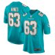 Men's Miami Dolphins Chasen Hines Nike  Aqua Team Game Jersey