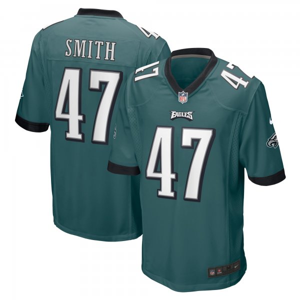 Men's Philadelphia Eagles Brandon Smith Nike Midnight Green  Game Jersey