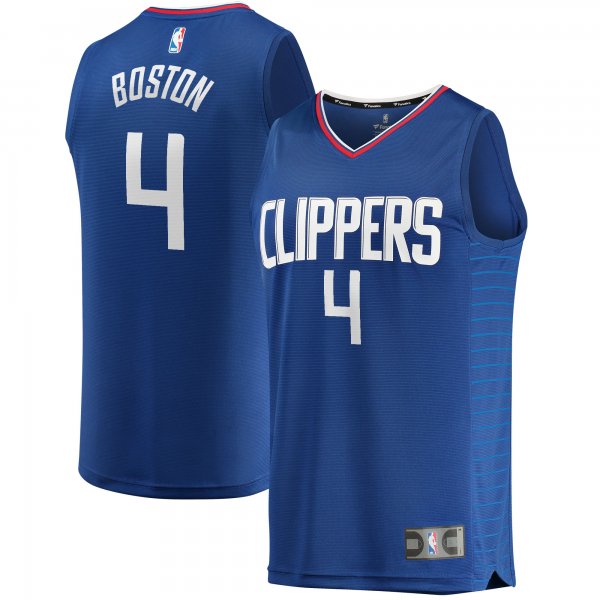 Men's LA Clippers Brandon Boston Jr. Fanatics Royal Fast Break Replica Jersey - Icon Edition