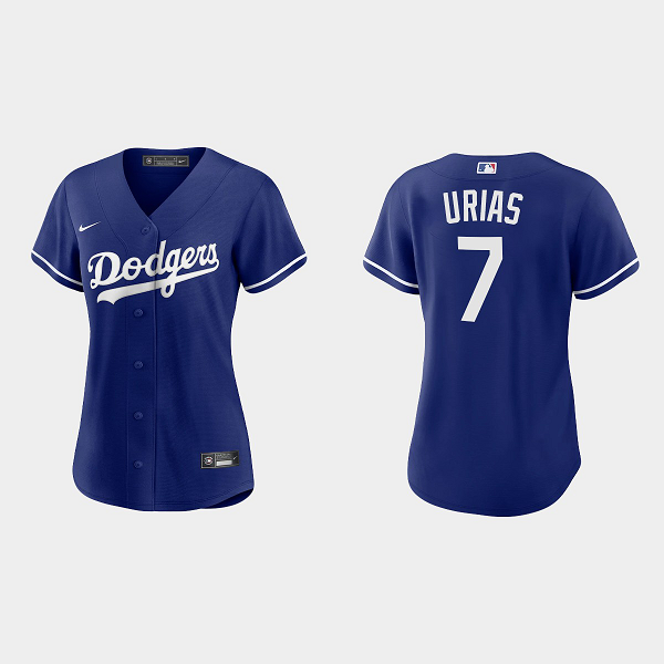 Women's Los Angeles Dodgers #7 Julio Urias Alternate MLB Jersey - Royal Blue