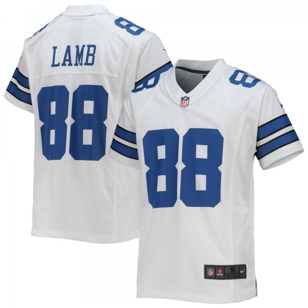 Youth Dallas Cowboys CeeDee Lamb Nike White Game Jersey