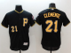 Pittsburgh Pirates #21 Roberto Clemente Black Flexbase Collection Stitched MLB Jersey