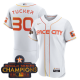 Men's Houston Astros #30 Kyle Tucker2023 Space City Champions Flex Base White Jersey