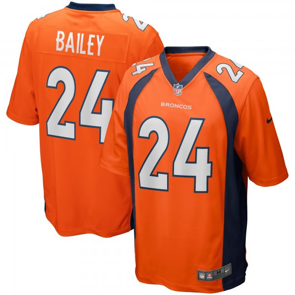 Men's Denver Broncos Champ Bailey Nike Orange Game Retired Player Jersey