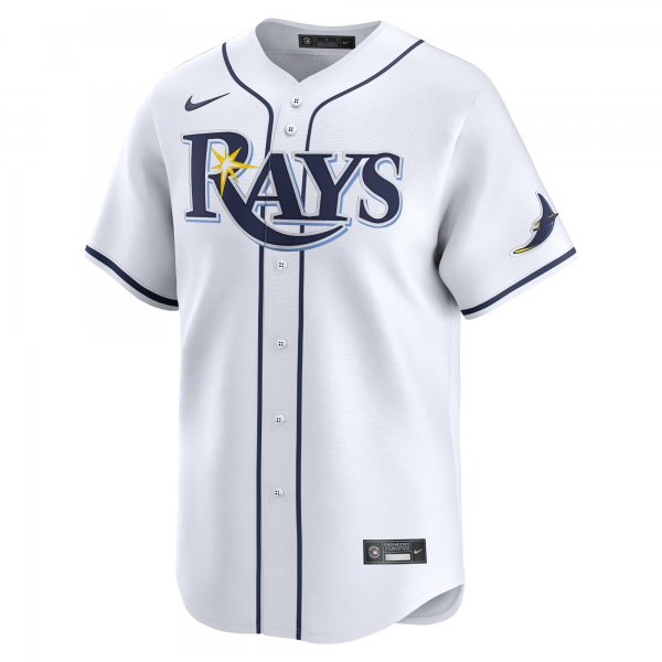 Men's Tampa Bay Rays Ryan Pepiot Nike White Home Limited Player Jersey