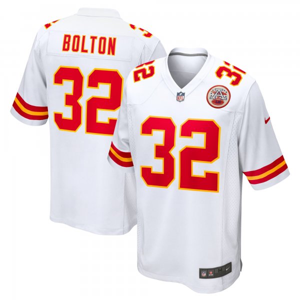 Men's Kansas City Chiefs Nick Bolton Nike White Away Game Player Jersey