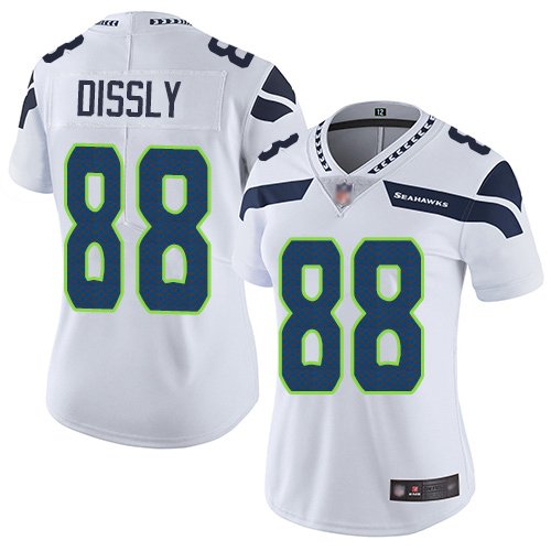 Women's Seattle Seahawks #88 Will Dissly WhiteStitched NFL Vapor Untouchable Limited Jersey