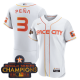 Men's Houston Astros #3 Jeremy Pena 2023 Space City Champions Flex Base White Jersey