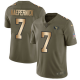 Nike San Francisco 49ers #7 Colin Kaepernick Olive/Gold Men's Stitched NFL Limited 2017 Salute To Service Jersey