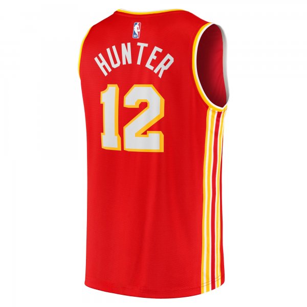 Youth Atlanta Hawks De'Andre Hunter Fanatics Red Fast Break Replica Jersey - Icon Edition