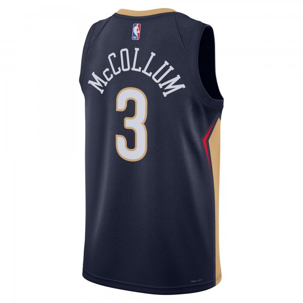 Unisex New Orleans Pelicans C.J. McCollum Nike Navy Swingman Jersey - Icon Edition