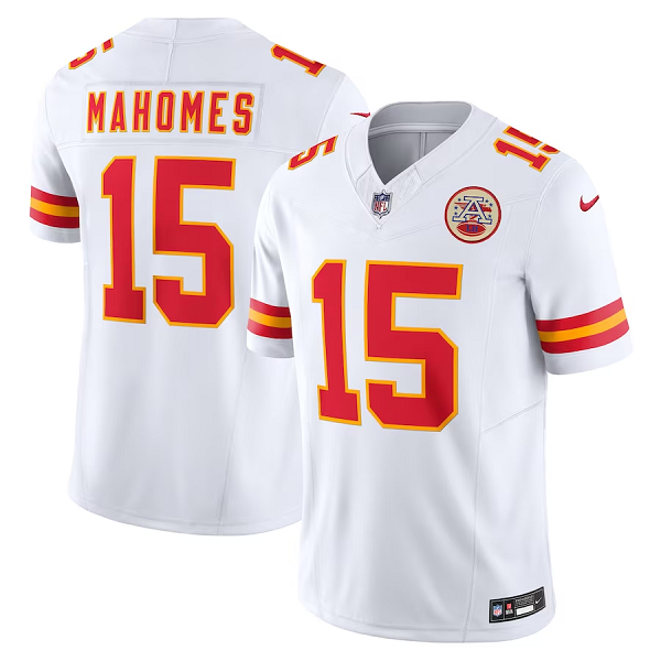 Men's Kansas City Chiefs #15 Patrick Mahomes Nike White Vapor F.U.S.E. Limited Jersey