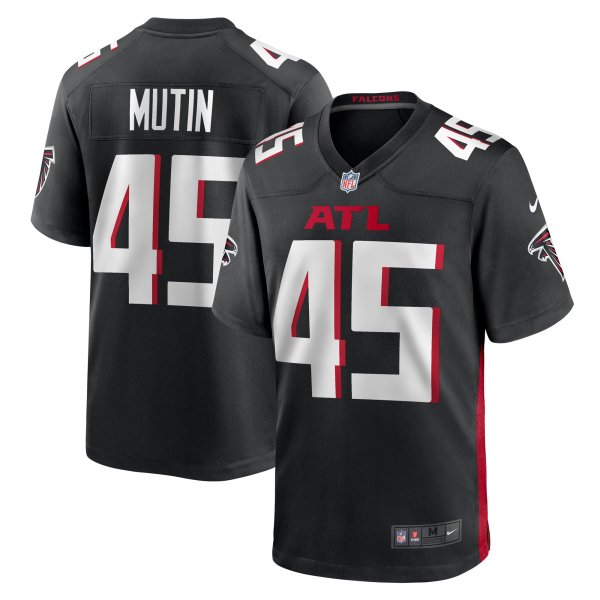 Men's Atlanta Falcons Donavan Mutin Nike  Black  Game Jersey