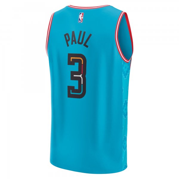 Men's Phoenix Suns Chris Paul Fanatics Teal Fastbreak Jersey - City Edition