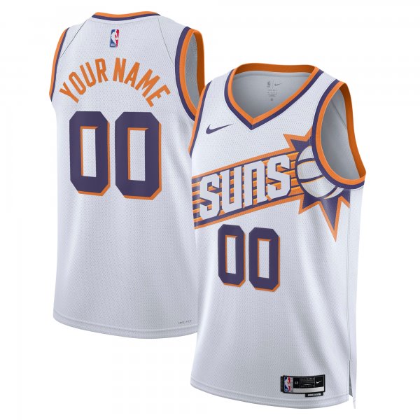 Unisex Phoenix Suns  Nike White Swingman Custom Jersey - Association Edition