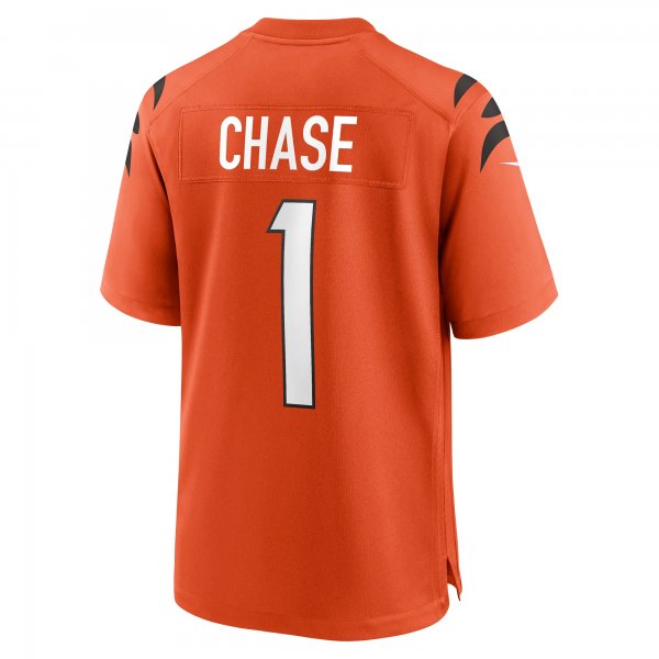 Men's Cincinnati Bengals Ja'Marr Chase Nike Orange Game Jersey