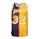 Men's Los Angeles Lakers Mitchell & Ness Purple/Gold Big & Tall Hardwood Classics 1984/85 Split Swingman Jersey