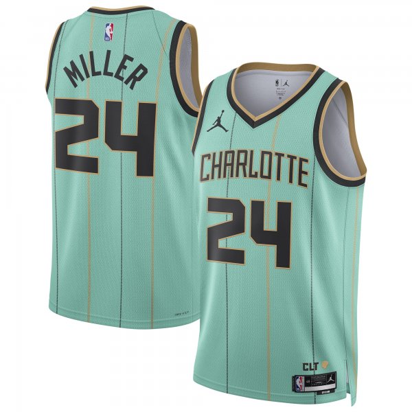 Brandon Miller #24 Charlotte Hornets Jordan Brand Unisex 2024/25 Swingman City Edition Mint Player Jersey