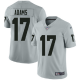 Youth Las Vegas Raiders #17 Davante Adams Limited Silver NFL Inverted Legend Jersey