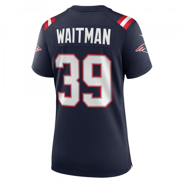 Women's New England Patriots Corliss Waitman Nike  Navy Team Game Jersey