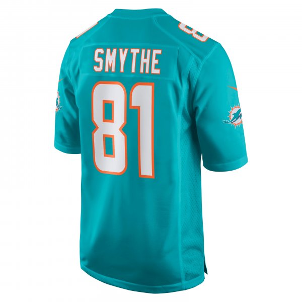 Men's Miami Dolphins Durham Smythe Nike Aqua Game Jersey