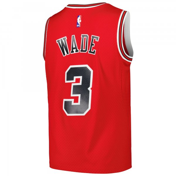 Men's Chicago Bulls Dwyane Wade Mitchell & Ness Red 2016/17 Hardwood Classics Swingman Jersey