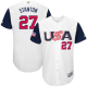 Team USA #27 Giancarlo Stanton White 2017 World Baseball Classic Stitched MLB Jersey