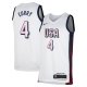 Unisex Men's USA Basketball #4 Stephen Curry Nike White 2024 Swingman Player Jersey